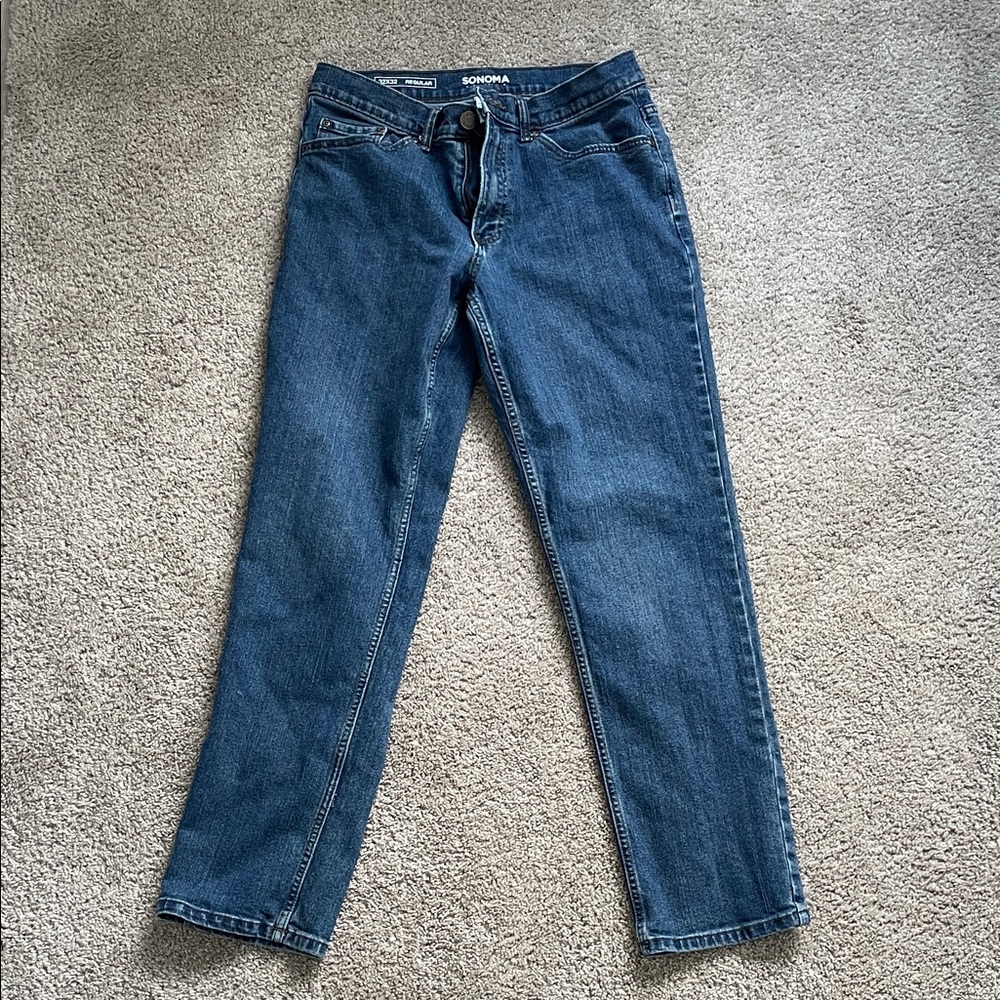 Sonoma Men’s 32X32 Regular Straight Leg Jeans Excellent Condition